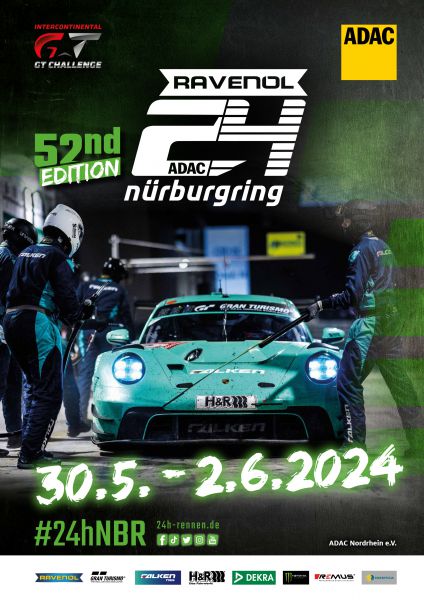 52e 24 uursrace op de Nürburgring-Nordschleife 2024 Foto 4 evenement poster