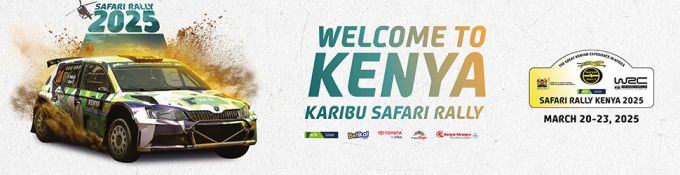 Safari rally Kenia 2025 event bannner