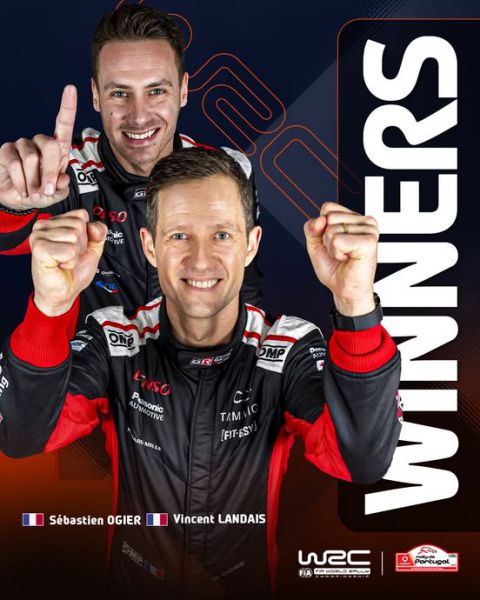 FIA WRC Vodafone Rally de Portugal 2025 Foto 8 winnaars