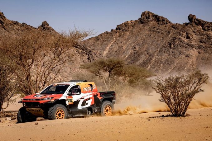 Dakar Rally Toyota Gazoo Racing W2RC-team (TGR W2RC) blufpoker 8e etappe Foto 10