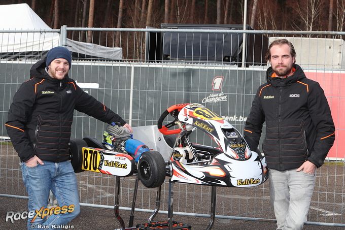 Bruno Vermeeren en Jeffrey van Diggele Kali Kart