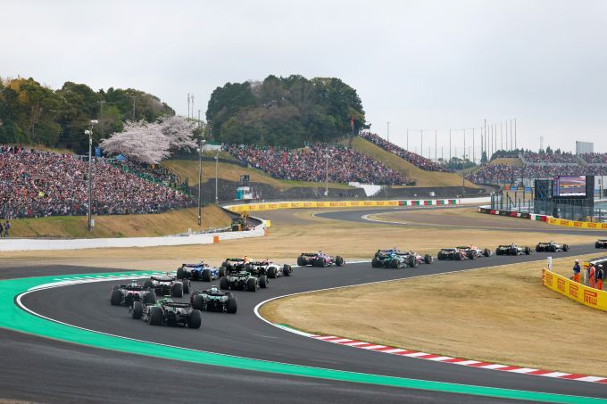 Start GP Japan 2025 achterzijde