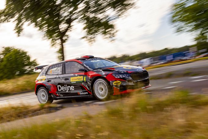 Kevin van Deijne Kroon Oil gesteunde Skoda Fabia RS Rally2